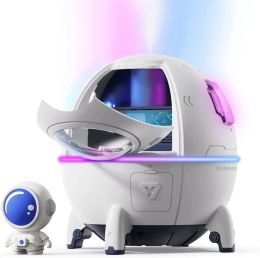 Humidifiers Portable Mini Humidifier,astronaut Space Small Cool Mist Humidifiers 220ml,usb Desktop Humidifier with Auto Shut Off,night Light