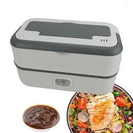 Dinnerware Lunch Heating Container Electric Plug-in Boxes Push Button Control Meal Containers Working Dining Supplies For Soup Dishes