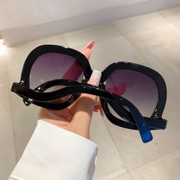 Design personality fashion funny concave shape frame hip hop for women all match the trend eye protection dramatic creative sunglasses