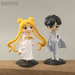Anime Manga 16CM Cartoon Anime Sailor Moon Action Figures Toys For Boys Girls Kids Gifts Model Ornaments 240413