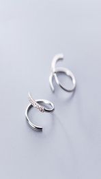 Solid 925 Sterling Silver Earrings High Quality Stud Earring for Women Girls Fashion Tiny Zircon Simple Jewellery Christmas Present 6496244