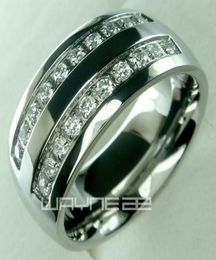 His mens stainless steel solid ring band wedding engagment ring size from 8 9 10 11 12 13 14 154029082