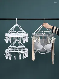 Hangers Design Household Plastic Clothes Rack Underwear Clip Drying Disc