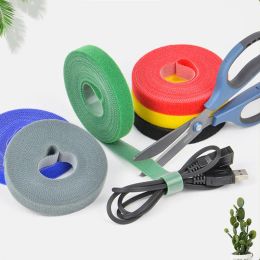 1/5m Cable Organizer Mobile Phone Data Cable Management Wire Winder Tape Usb Cable Tie Earphone Mouse Cord Cable Protector Tape
