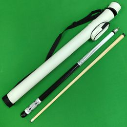 2-pc Full Set White Colour Billiard Cue Case with Pool Que Stick Set 240409