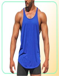 Muscleguys Gyms Tank Tops Mens Sportswear Undershirt Bodybuilding Men Fitness Clothing Y back workout Vest Sleeveless Shirt1602622