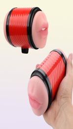 Male MasturbatorVagina Anal Soft Deep Throat Pussy Vagina Masturbator Realistic Sex Toys For Men with Heating Rod Aircraft Cup X032747403