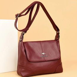 Evening Bags Trend Quality Leather Luxury Designer Shoulder Bag Purses Women Classic Tote Female Messenger Waterproof Crossbody Sac