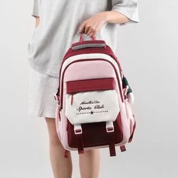 Backpack Fashion Korean Style Women Backpacks Preppy Multi Pockets Honeycomb Girl Students School Bags Teenager ShoulderBags