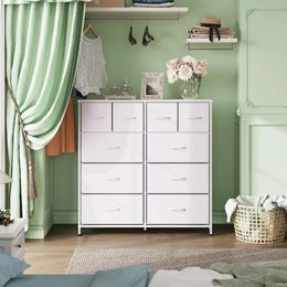 Dressers, Fabric Dresser for Bedroom, Storage Drawer Unit,Dresser with 10 Deep Drawers for Office, College Dorm, Dressers