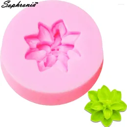 Baking Moulds Sophronia Rose / Flower UV Resin Silicone Mold Flowers Charms Pendant For DIY Making Jewelry M504