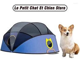 Cat Carriers Pet Dog Drying Box Portable Foldable Room Crate Cage For Small Medium And Large Dogs (Blue-Purple Tent)