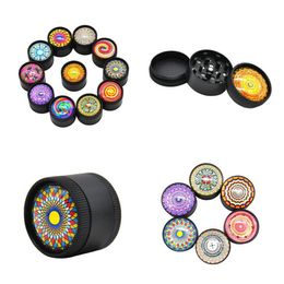 Colorful 3D Metal Grinder 30mm 50mm 3 Layers Camouflage Herb Grinder Pollen Presser Tobacco Grinders Smoking Accessories Fast Ship6833854