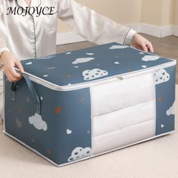 Closet Under-Bed Storage Bag Moisture Proof Wardrobe Quilt Clothes Organiser Bag Large Capacity Print for Clothing Fabric Closet