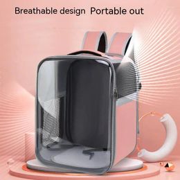 Cat Carriers Pet Bag Transparent Outdoor Backpack Portable Travel Strap Window Supplies
