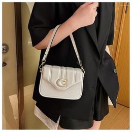 Shoulder Bags Vintage Designer Flap Handbag Purse For Women Crossbody 2024 Letter Ladies High Quality Square Messenger Bag