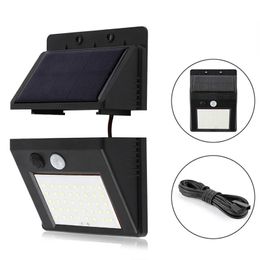 Jardim solar Light Garden Human Body 30 Led Induction Street Housed Outdoor Controle ao ar livre Lâmpada de parede automática