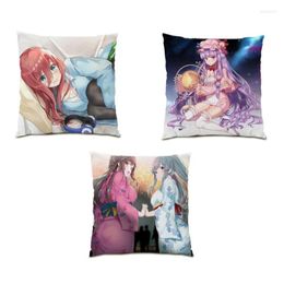 Pillow Bed Decoration Home Cover 45x45 SexyGirl Portrait Throw Living Room Decorate Cute Japanese Square E0023