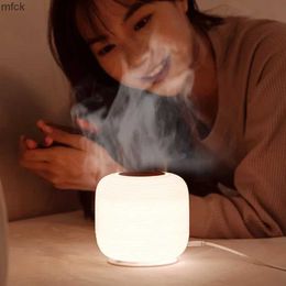 Humidifiers Fragrance Lamps 300ml Ultrasonic Air Humidifier Quiet Oil Aroma Diffuser Home Cool Mist Maker Humidifier with Night Light