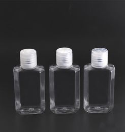 60ml Empty Hand Sanitizer Gel Bottle Hand Soap Liquid Bottle Clear Squeezed Pet Sub Travel Bottle GWF18151878861