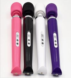 10 Speeds Rechargeable Magic Wand Massager Powerful AV Vibrator Electric Personal Full Body Massager Female Masturbation Sex T9055715