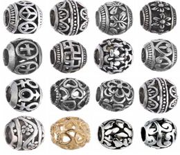 Ancient silver Metals Loose Beads Original Charms Bracelets Pendant Trinket Jewelry For Women DIY Making4680615