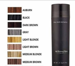 Natural Keratin Top Hair Fibre 275g Black Hair Build Fibre Thinning Hair Loss Concealer Styling Powder Cover Bald Area drop ship4591868