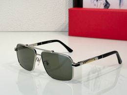 Top Sunglasses For Men and Women Fashion 0363 Summer Leisure Travel Style Anti-Ultraviolet UV400 CR39 Retro Plate Oval Metal Full Frame Eyeglasses Random Box
