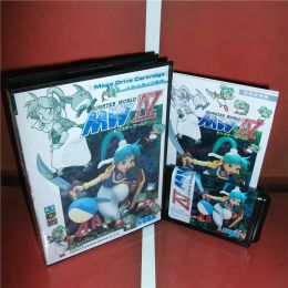 Accessories Monster World MW IV Japan Cover with Box and Manual for MD MegaDrive Genesis Video Game Console 16 bit MD card