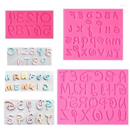 Baking Moulds DIY Alphabet Silicone Mold Letter Number Fondant Tools Cake Chocolate Dessert Tool