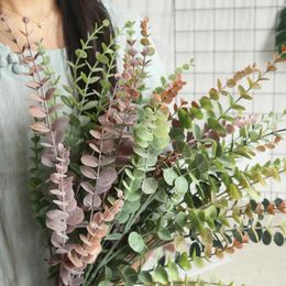 Decorative Flowers Artificial Fake Plastic Silk Plant Home Garden Wedding Decor