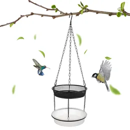 Other Bird Supplies Wrought Iron Feeder Feeders Hanging Tray The Balcony Plastic Hummingbird For Outdoors