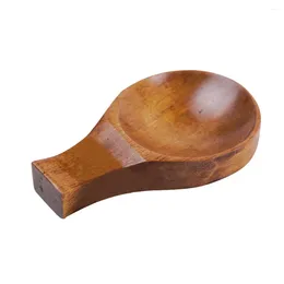 Plates Wooden Sauce Dishes Seasoning Chopsticks Rests Dinner Spoon Stand Fork Holder Appetiser