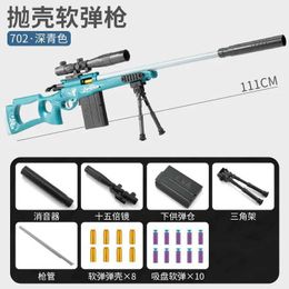 Gun Toys 2024 Manual Artillery Jet Soft Bullet Gun M Sniper Rifle 98k Type Artillery Jump Combat Boy Jet Toy Gun Birthday Gift yq2404133RF5