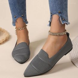 Casual Shoes Mesh Pointed Toe Sandals Women Shallow Soft Loafers 2024 Summer Brand Walking Dress Fashion Sport Cosy Female Zapatos