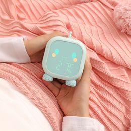 Cute Dinosaur Digital Alarm Clock For Children Alarm Clock With Night Lights Bedside Desktop Kids Sleep Trainier Wake Up Clocks