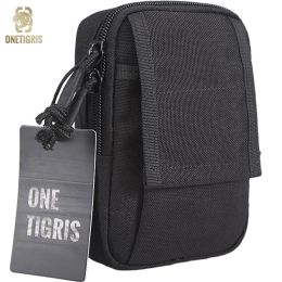 Bags ONETIGRIS Man's Outdoor Sports Waist Packs Running Bag MOLLE Tactical Mini EDC Utility Pouch Fits 5.5" iPhone Smartphone