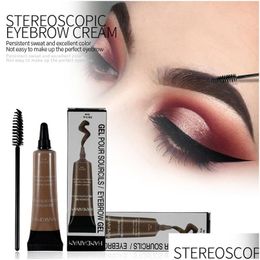 Eyebrow Enhancers Pro Cream Gel Makeup Tattoo Pen Tint Long Lasting Waterproof Henna L Cejas Maquillage Make-Up Eyes Handaiyan 10Ml Dh0Up