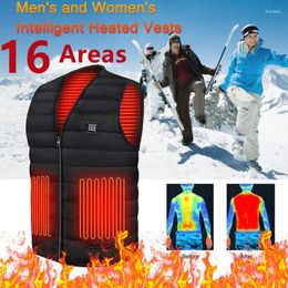 Hunting Jackets 16 Places Self Heating Vest Men Women USB Heated Jacket Thermal Clothing Winter M-5XL