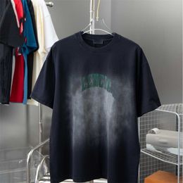 High quality designer clothing Paris Correct Classic Wheat Ear Crown Letter Printing Wash Water Men Women Style Trend