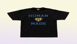 Human Made Swimming Bamboo Cotton Short Sleeved T-shirt Men's Loose Personality Large Size Tide Brand Summer Pure9413855