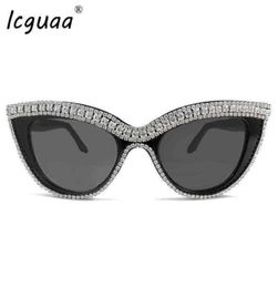 Cat Eye Luxury Sunglasses women UV400 Mens Diamond Sun Glasses Crystal Ladies Girls Sunglass Bling Shades de sol 2205241960223