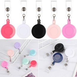 1pc Unisex Office Supplies Anti-Lost Clip Badge Holder Key Ring Nurse ID Name Card Lanyards