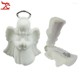 Jewelry Pouches Luxury White Angel Gift Box Flocking Velvet Ring Necklace Storage Packaging Display Case Lover's Earring Pendant