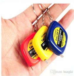 Mini 1M Tape Measures Small Steel Ruler Portable Pulling Rulers With Key Chain Gauging Tools7578676