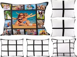 Sublimation Panel Pillow Case For DIY Party Decoration Gifts Blank Polyester Pillow Cover Throw Pillow Covers for Sofa Couch FY4294875106