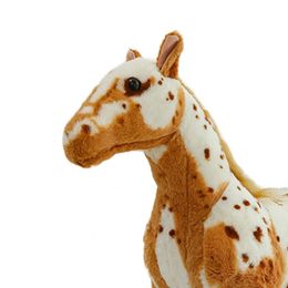 Horse Plush Pillow Kids Room Decor Realistic Decorative Horse Plush Stuffed Animal for Girls Adults Boys Kids Birthday Gif