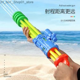 Sand Play Water Fun Gatling water gun pull-out water cannon childrens toy summer drifting beach water fight water play water spray Q240413