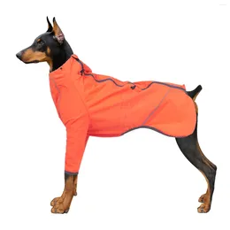 Dog Apparel Waterproof Jacket For Small Medium Large Dogs Windproof Snowproof Pet Clothes Reflective Trench Orange And Green Coat