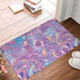 Carpets Non-slip Doormat Mushrooms Art Carpet Living Room Bedroom Mat Welcome Flannel Modern